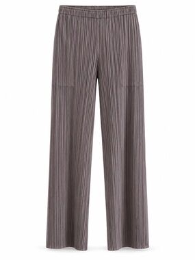 Issey Miyake Gray Pleated Wide-Leg Joggers